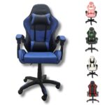 Sedia da Gaming Ergonomica con Cuscini e Braccioli | Poltrona Reclinabile Telescopica per Ufficio