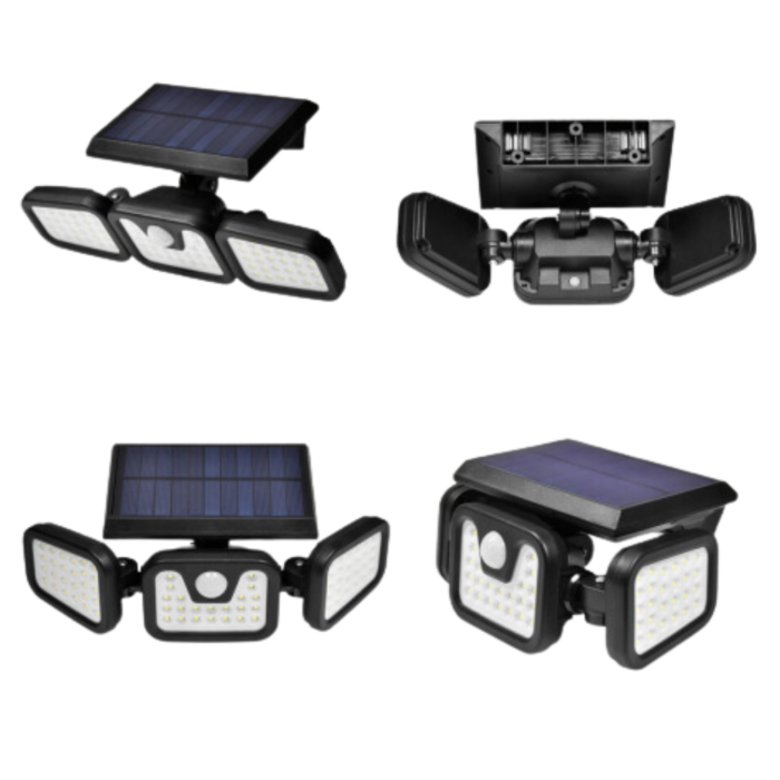 Faretto Led 30W Con Pannello Solare Crepuscolare