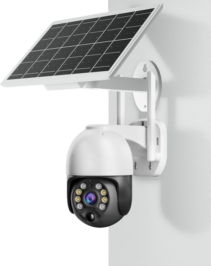 Telecamera Solare 360° IP WiFI con pannello per Esterni