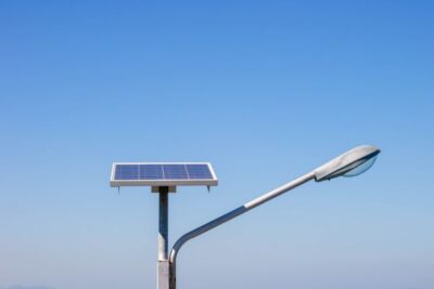 Lampione Solare 200W Led Crepuscolare Con Pannello Separato IP66 