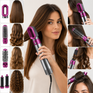 Spazzola Phon 5 in 1 Hair Styler Capelli mossi, lisci ricci Spazzola Phon 5 in 1 Hair Styler Capelli mossi, lisci ricci