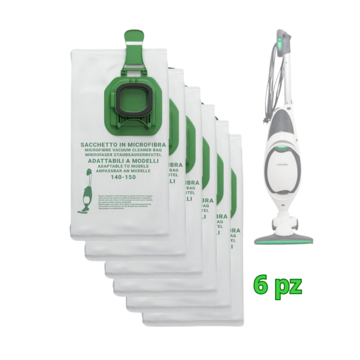 Vorwerk Folletto Vk150 Rigenerata 1 Anno Di Garanzia + Kit 6 Sacchetti e 6 Profumi Omaggio