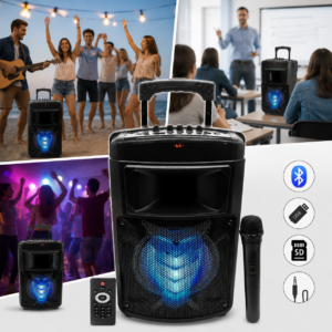Cassa Amplificata Karaoke 2000W Bluetooth | Microfono Wireless Incluso Cassa Amplificata Karaoke 2000W Bluetooth | Microfono Wireless Incluso