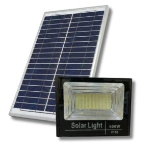 Faro Led 600W Con Pannello Solare Crepuscolare Faro Led 600W Con Pannello Solare Crepuscolare