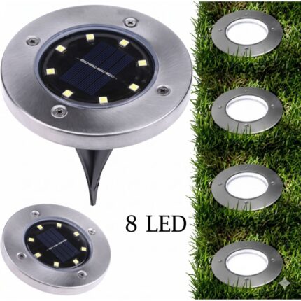 kit 4 Fari Segnapassi Solari Da Giardino Calpestabili