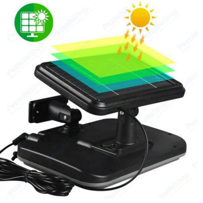 Faro Faretto con Pannello Solare 252 led COB Sensore Di Movimento