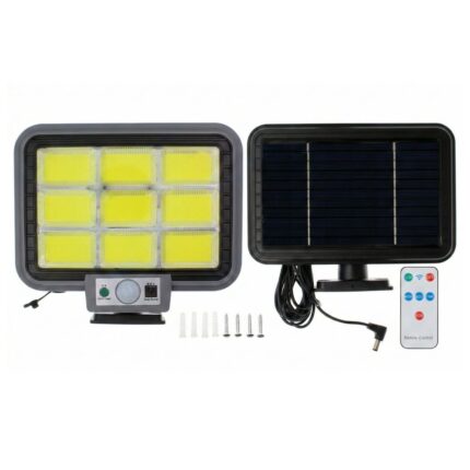 Faro Faretto con Pannello Solare 252 led COB Sensore Di Movimento