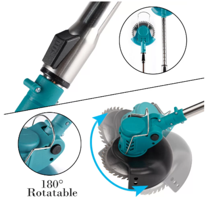 Decespugliatore Elettrico a Doppia Batteria 68V | Tagliabordi e Tagliasiepi con Accessori