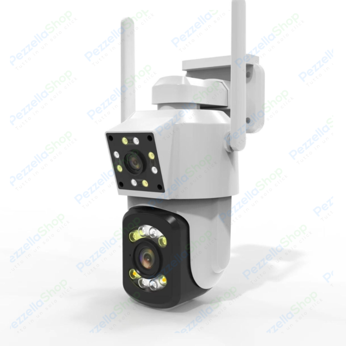 Telecamera WIFI PTZ Doppio Obiettivo da 2mp + 2mp IP66 Tracciamento Automatico