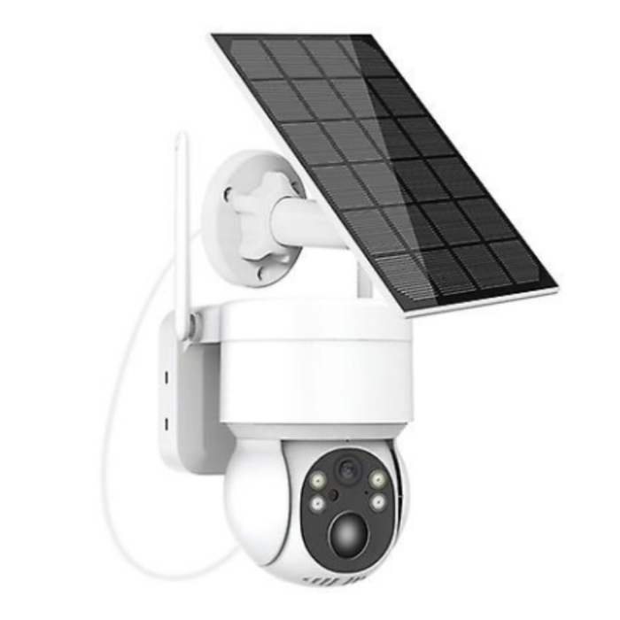 Telecamera Pannello Solare WiFi IP66 Wireless 1080p Pir Rilevamento Umano