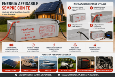 Batteria GEL 200Ah 12V Accumulo Fotovoltaico Camper Caravan Baita Batteria GEL 200Ah 12V Accumulo Fotovoltaico Camper Caravan Baita