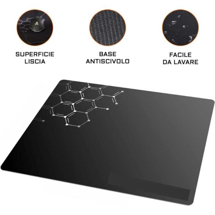 Set 4 Pezzi Gaming Tastiera Retroilluminata, Mouse, Tappetino Antiscivolo, Cuffie Speaker
