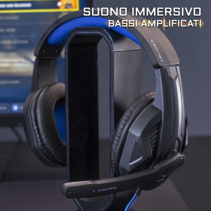 Set 4 Pezzi Gaming Tastiera Retroilluminata, Mouse, Tappetino Antiscivolo, Cuffie Speaker