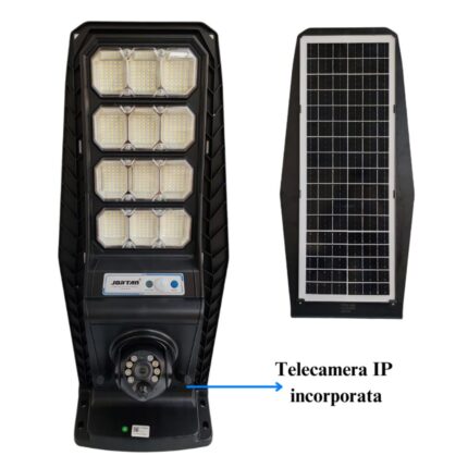 Lampiome Esterno - 400w, Lampione Con Pannello Solare, Telecomando, Se