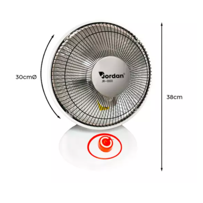 Stufa a Parabola a Carbonio da Appoggio 600W Basso Consumo 220V per Scrivanie, Pavimento, Mobili
