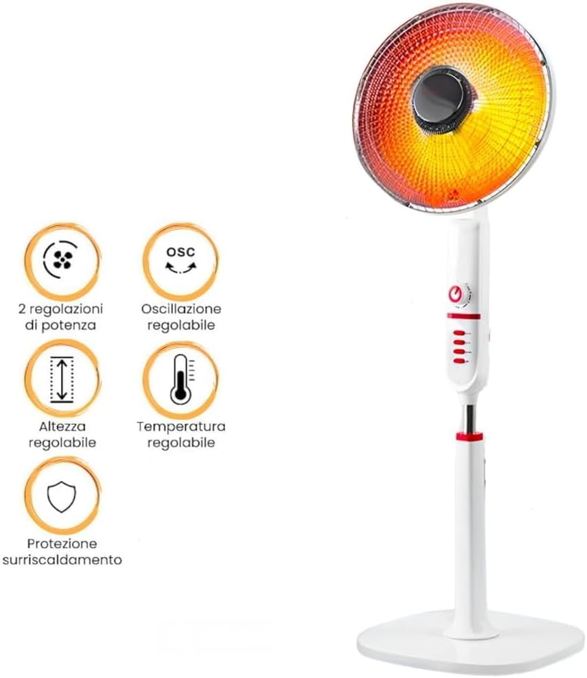 51vfIh2WDwL._AC_SL1004_ Stufa Parabola Elettrica Carbonio 1000W Oscillante Anti-Ribaltamento