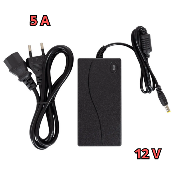 Alimentatore Switching 12V 5A 60W 4 Uscite Con Morsetti A Vite Per Interno