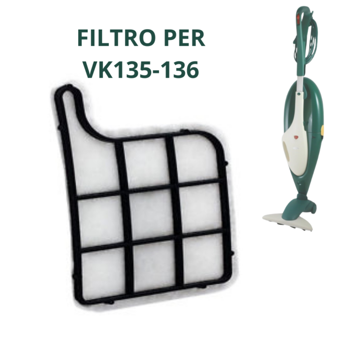 Filtro Griglia Protezione Motore VK135/136 Tela Antipolvere Compatibile