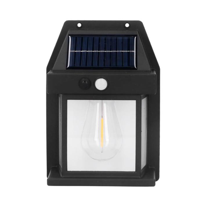 Appliques Ricarica Solare 600LM Lampada a Parete da Esterno, Luce Calda con Sensore di Movimento