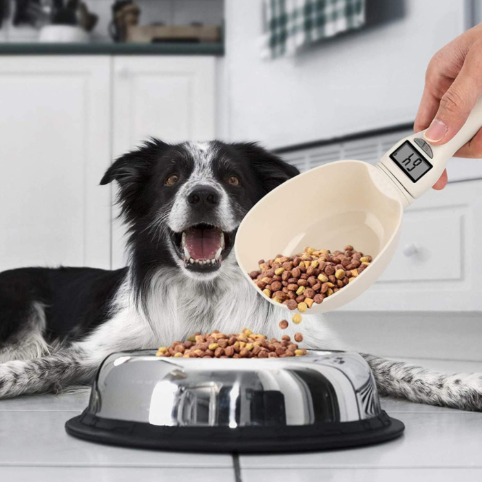 Misurino Crocchette per Cani con Display LCD | Paletta e Bilancia per Alimenti Precisa e Facile da Usare