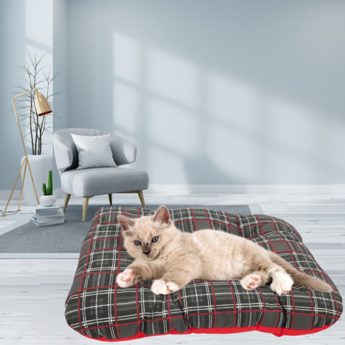 Cuccia Rettangolare Cuscino Morbido 50x35cm Taglia Piccola per Cani e Gatti Materassino Senza Bordi