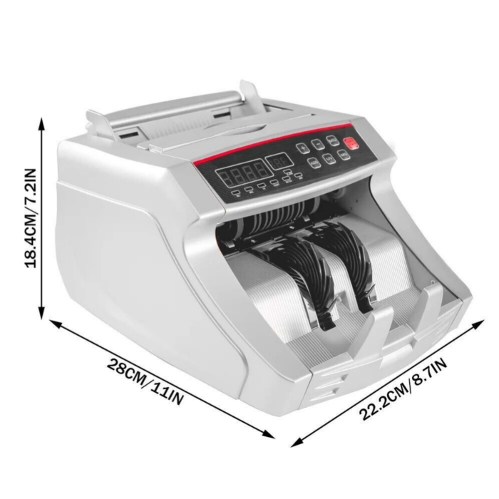 Conta Banconote Professionale Rilevatore Soldi Falsi, Bill Counter Display LED 1000 Banconote/Minuto