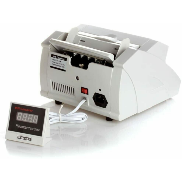 Conta Banconote Professionale Rilevatore Soldi Falsi, Bill Counter Display LED 1000 Banconote/Minuto
