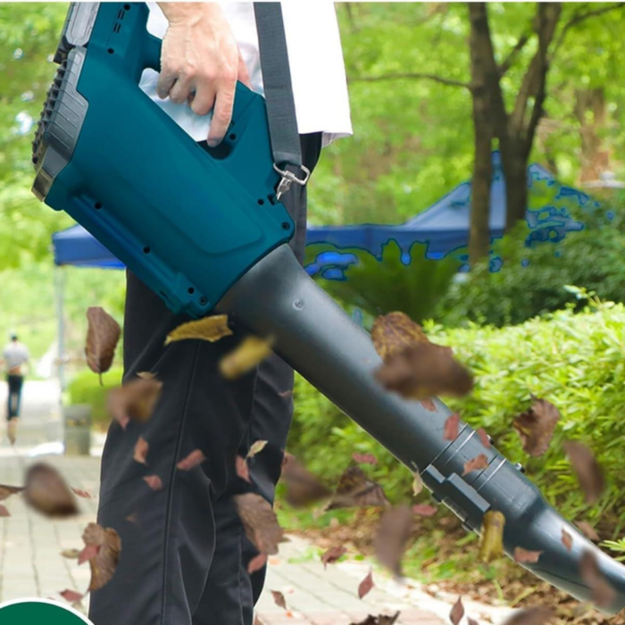 Soffiatore Doppia Batteria 72V Aria Regolabile 6 Velocità per Giardini, Locali, Strade