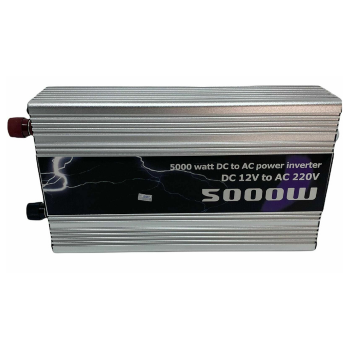 Inverter da 5000W 12V 220V Portatile con Pinze per Impianto Fotovoltaico, Auto, Camper, Barca