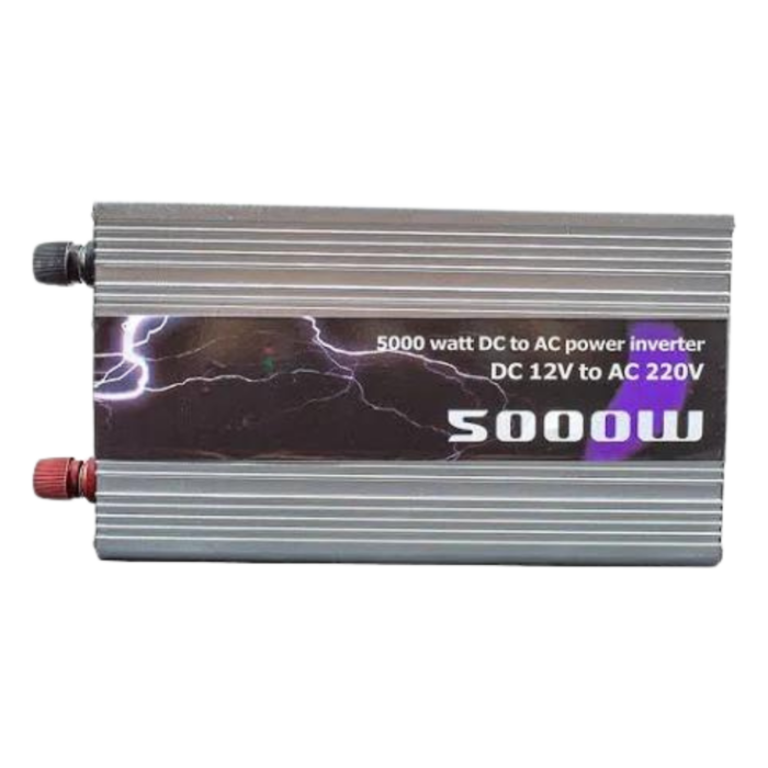 Inverter da 5000W 12V 220V Portatile con Pinze per Impianto Fotovoltaico, Auto, Camper, Barca