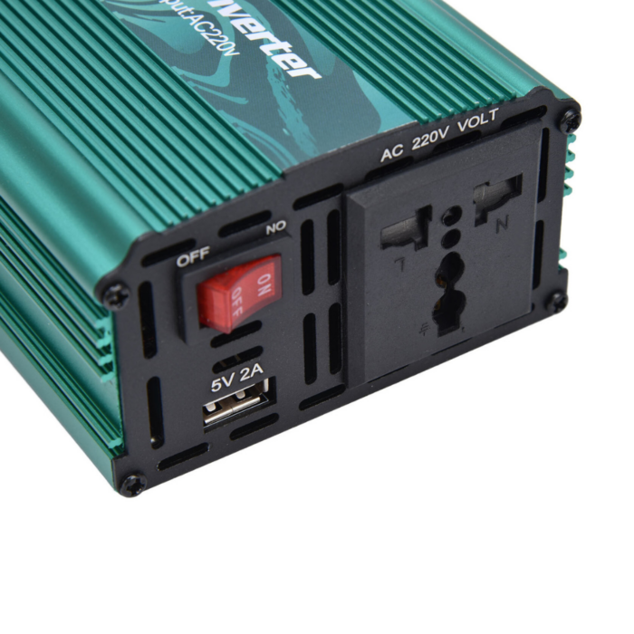 Inverter da 3000W 12V 220V Portatile con Pinze per Impianto Fotovoltaico, Auto, Camper, Barca