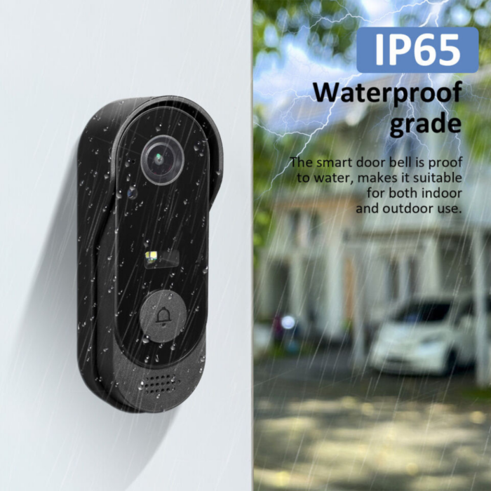 Campanello Wireless con Videocamera Applicazione sul Cellulare, Sicurezza della Casa per Porta, Portone