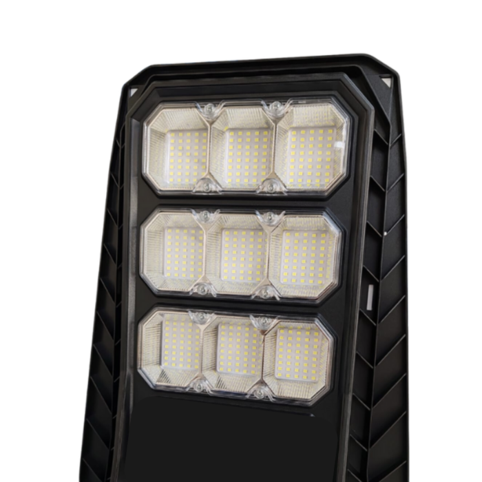 Lampione Stradale 800W a Ricarica Solare con Telecamera Incorporata 4G con Pannello Crepuscolare Integrato + Staffa a Muro