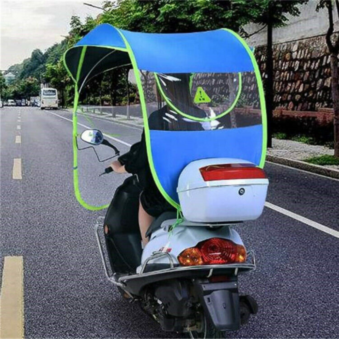 Copertura Antipioggia per Motorino, Scooter, Parasole e Paravento Impermeabile Universale Pieghevole