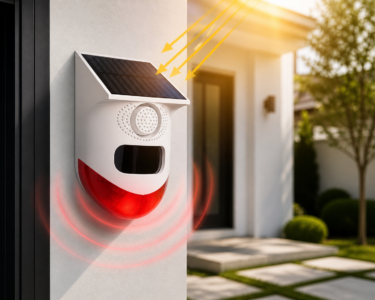 Allarme Solare PIR IP65 Esterno con Sirena Antifurto Impermeabile Intelligente Allarme Solare PIR IP65 Esterno con Sirena Antifurto Impermeabile Intelligente