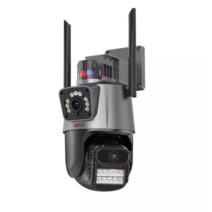 PTZ Telecamera Videosorveglianza 6MP 4K | WiFi, Doppio Obiettivo, Allarme e Audio Bidirezionale | IP66 Infrarossi