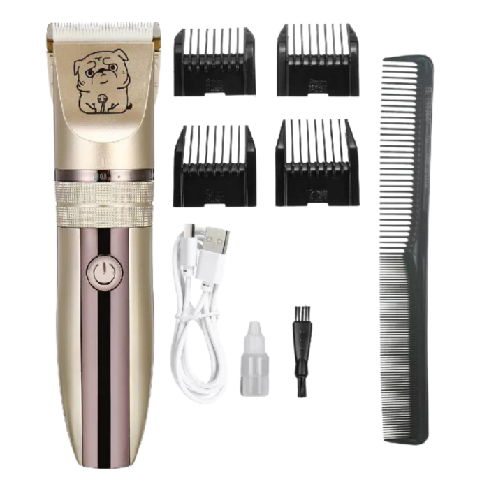 Rasoio Macchina Tosatrice per Pelo Animali 4 Lunghezze 3-6-9-12mm Ricaricabile USB, Cani, Gatti, Conigli