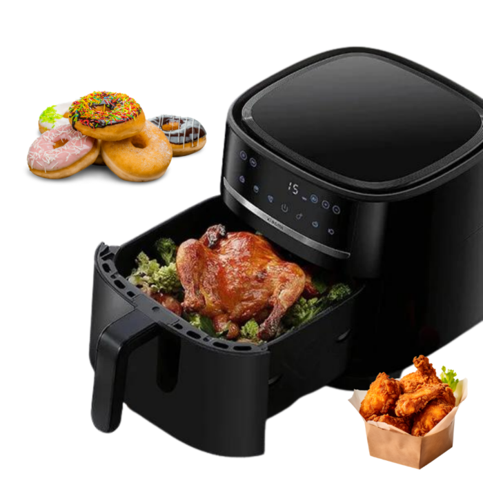 Friggitrice ad Aria 12 Litri 1700W Cestello Removibile Display Touch con Applicazione sul Cellulare
