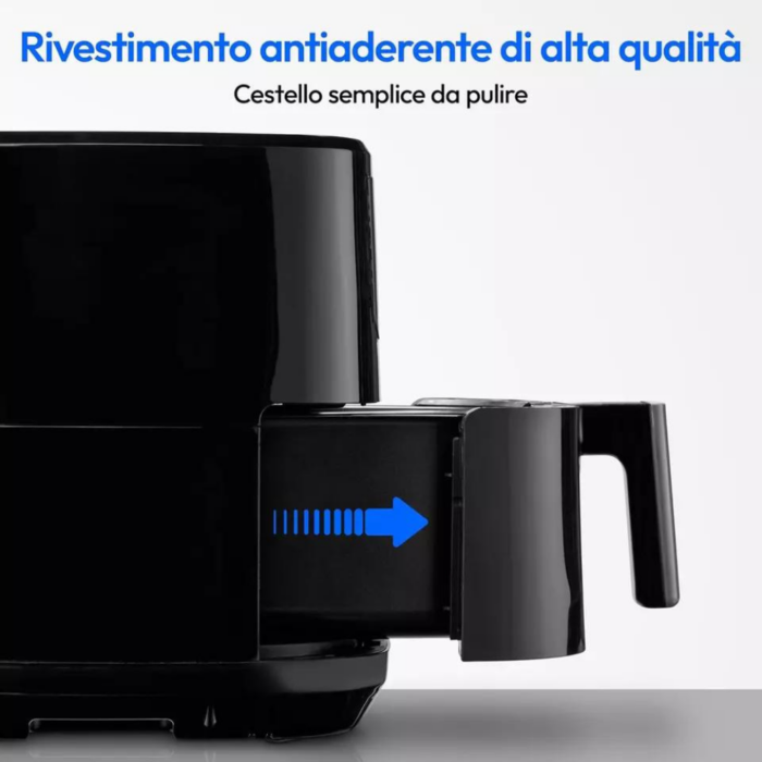 Friggitrice ad Aria 12 Litri 1700W Cestello Removibile Display Touch con Applicazione sul Cellulare