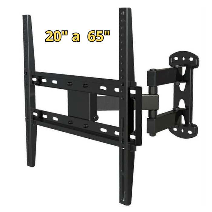 Staffa Porta TV Supporto Monitor Con Braccio Estensibile Da 20 a 65 Pollici Regolabile