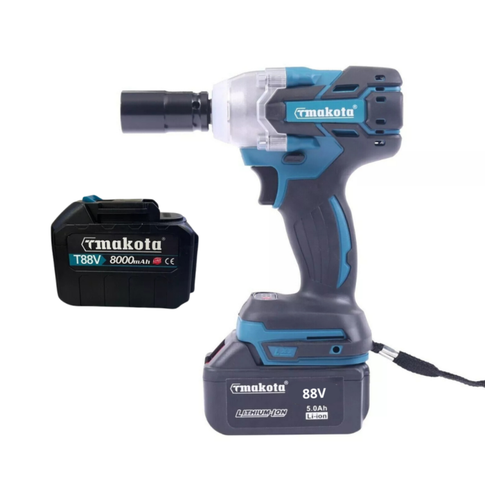 Avvitatore ad Impulsi a Batteria 88V Svitabulloni 1/2" 800Nm Motore Brushless