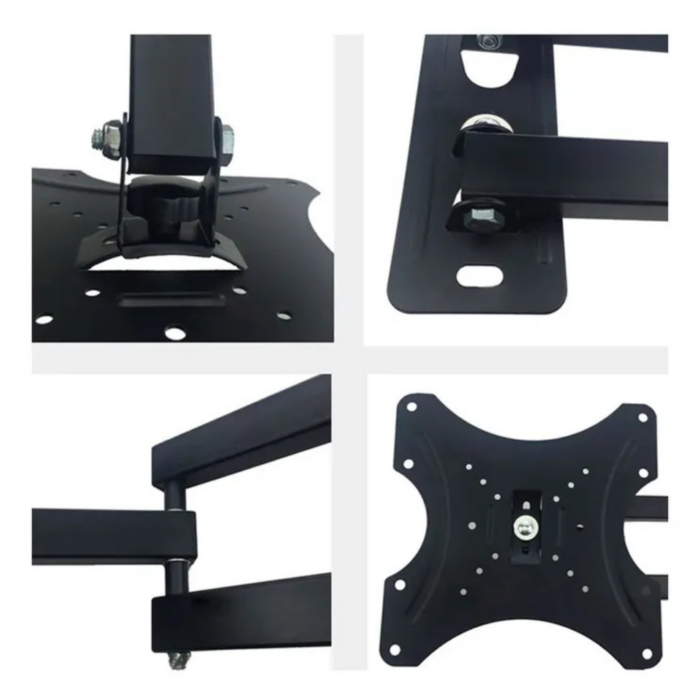 Staffa Porta TV Supporto Monitor, Braccio Estensibile Da 14 a 42 Pollici Regolabile