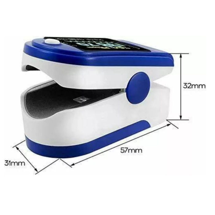 Saturimetro a Dito Portatile – Pulsossimetro con Display LED per Ossigeno e Frequenza Cardiaca