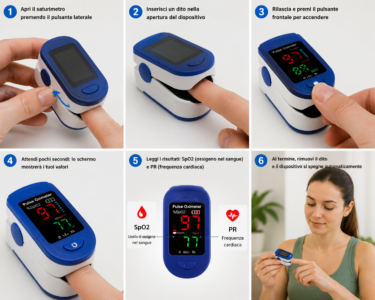 Saturimetro Pulsossimetro Dito LED Ossigeno Frequenza Cardiaca Portatile Saturimetro Pulsossimetro Dito LED Ossigeno Frequenza Cardiaca Portatile