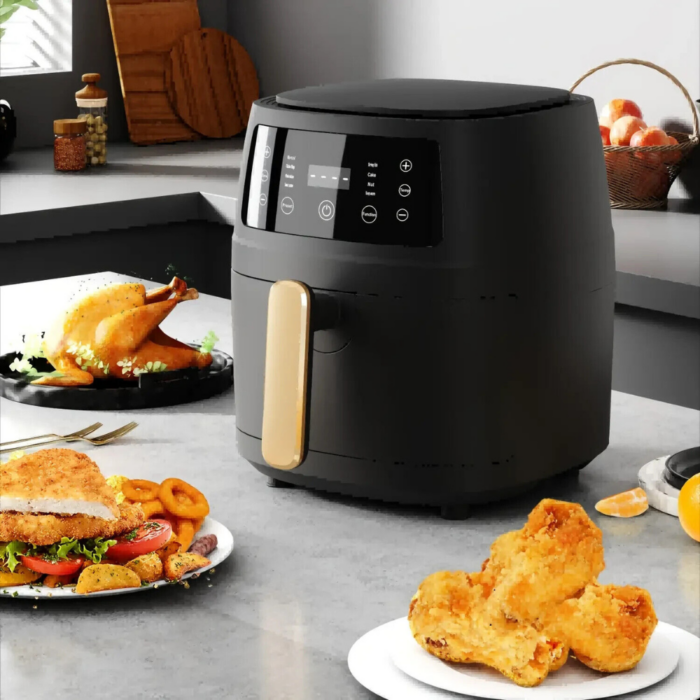 Friggitrice ad Aria 12 Litri 2800W Cesto Antiaderente Removibile, Touch Screen LCD, Cottura Senza Olio