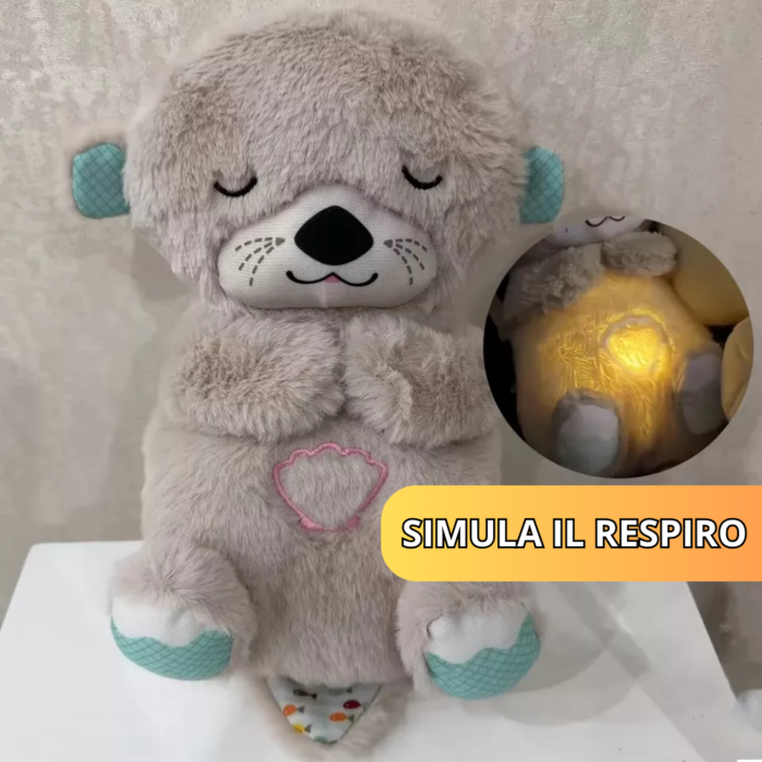 Peluche per Bambini con Ninna Nanna e Funzione Respirazione | Orsacchiotto Antistress che Aiuta a Dormire