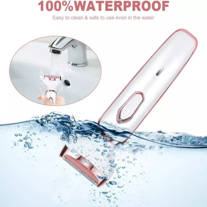 Epilatore 4 in 1 | Rasoio Elettrico Donna con Testine Intercambiabili USB | Peli Corpo e Viso