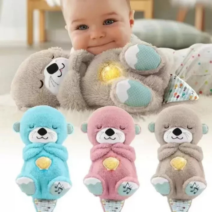 Peluche per Bambini con Ninna Nanna e Funzione Respirazione | Orsacchiotto Antistress che Aiuta a Dormire