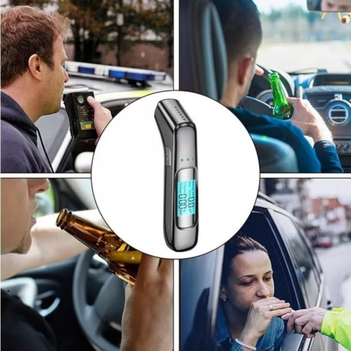 Etilometro Portatile Certificato | Alcol Test Ricaricabile con Display Digitale