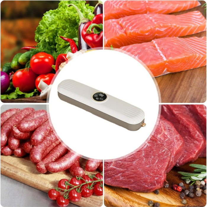 Macchina Sottovuoto per Alimenti 62KPa | Sigillatrice Automatica con Modalità Umido/Secco e LED